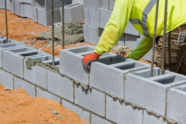 Concrete Blocks Installation in Falls Church