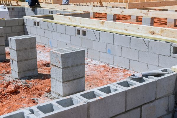 Cement Block Installation in Falls Church