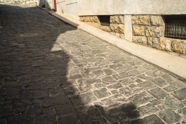 Stone Sidewalk Repair in Falls Church